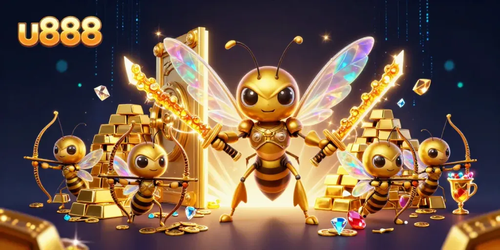 Engage in thrilling action with u888 as giant hornet warriors unlock hidden treasures.